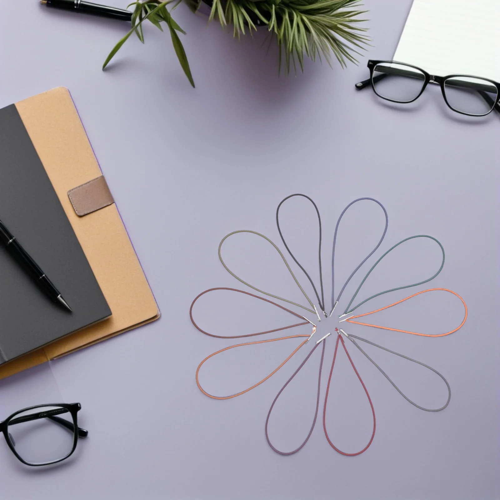 

10Pcs Elastic Rope for Books 12Cm Soft Round Cord with High Elasticity for Journal Planner Band Binder Strap DIY Mask Hat Cord