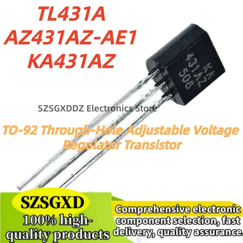50 pieces/lot 100% new quality TO92 TL431A TL431 KIA431 KA431AZ TL431B AZ431AZ-AE1 TO-92 In Stock