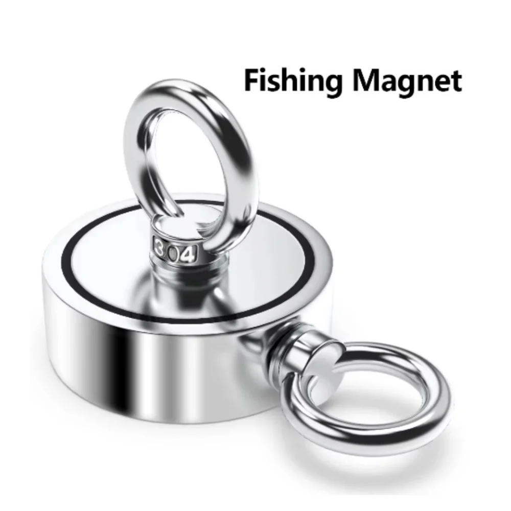 

Strong Neodymium Magnet Double Side Search Magnet Hook Super Power Salvage Fishing Magnetic D48MM-D74MM Stell Cup Holder