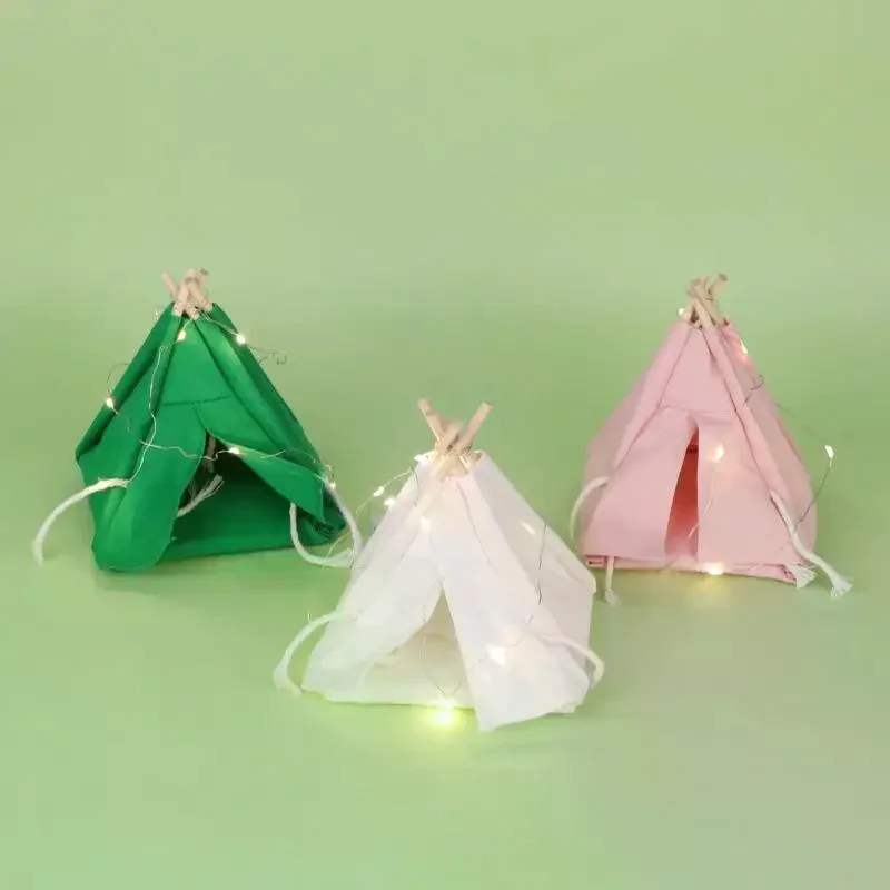 

Миниатюрная палатка для кукольного домика в масштабе 1/12 со светодиодной подсветкой, декор для кемпинга, реквизит для фотосессий, игра в ролевые игры