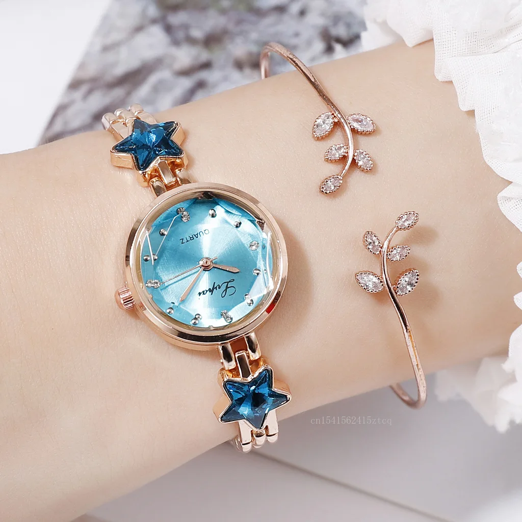 

Top Brand Luxury Watches Women Star Bracelet Watches Fashion Casual Analog Ladies Quartz Wristwatches Montre Femme Jewelry