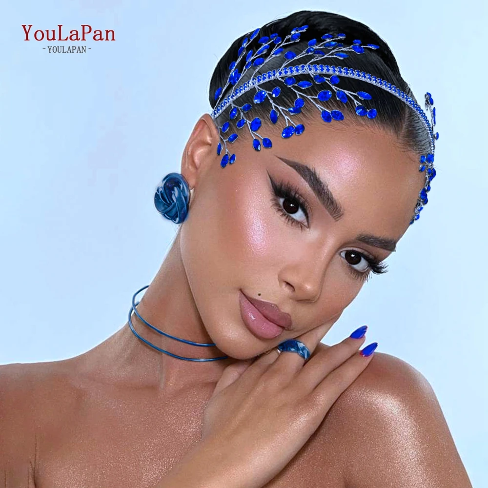 

YouLaPan Rhinestone Bridal Headband Women Hair Hoop Wedding Tiara Hair Accessories Party Girls Headwear Bride Headdress HP534
