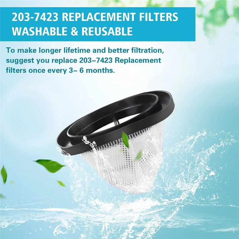 Filtros de aspiradora 3 en 1, pieza de repuesto de 4 piezas, 2037423, para aspiradora de palo ligero, para Series 38B1, 38B1L, 1059