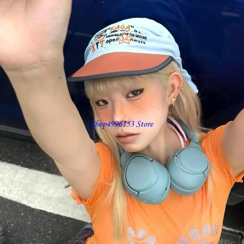 Q0KE Quick Drying Hip Hop Baseball Hat with Headscarf for Exercise Soccer Running