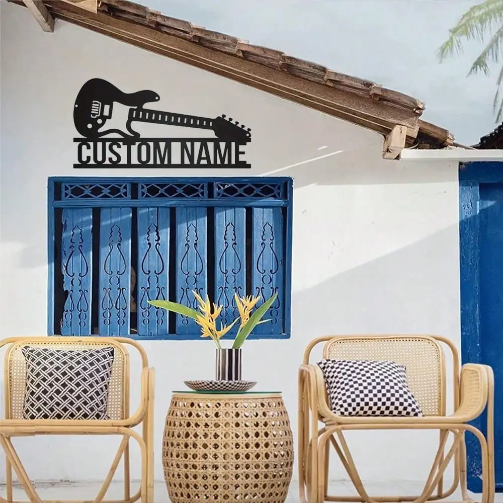 Custom Drummer Name Metal Wall Sign Music Studio Plaque Drum Room Decor Gift