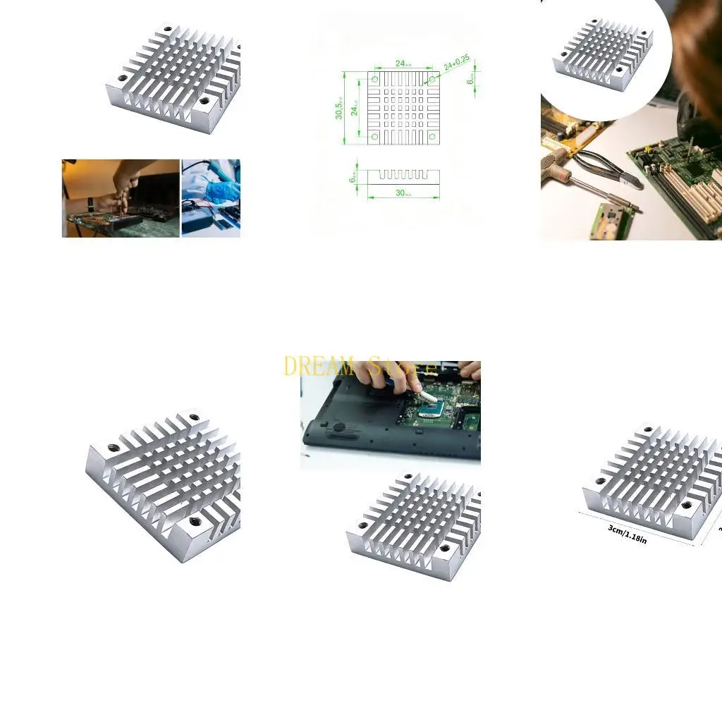 Open Slot Heat Sink Base for Small Electronics Cooling and Repair Best Sale