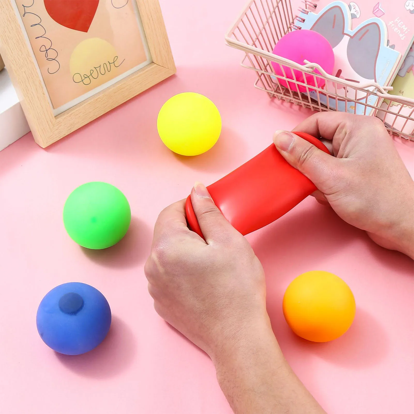 Divertenti giocattoli da spremere antistress a sfera rotonda giocattoli di decompressione novità sicuri e Non tossici per alleviare lo stress dal lavoro