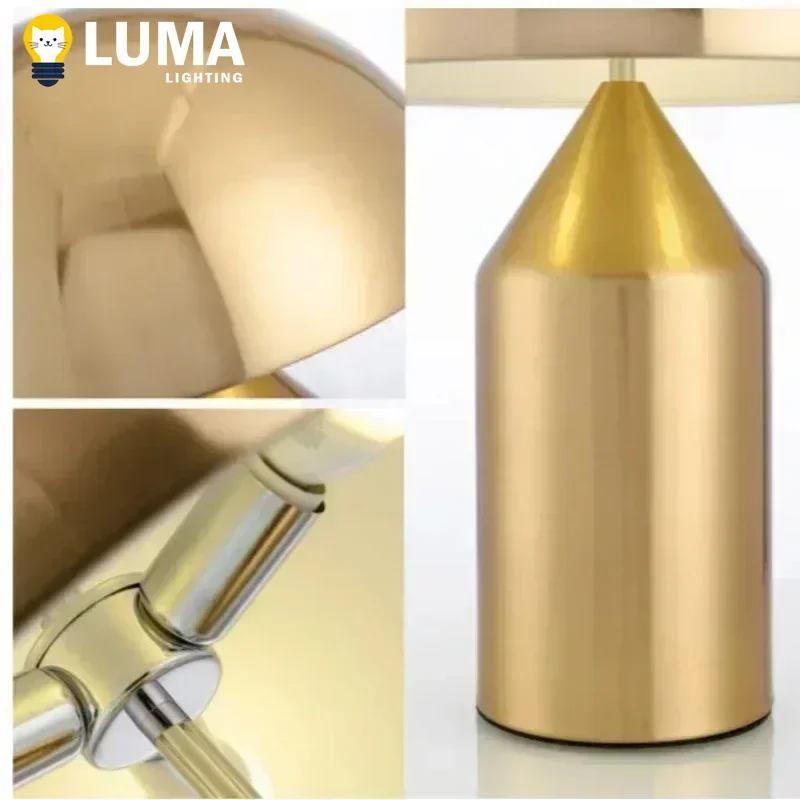 Luma Luxury Modern Mushroom LED Table Lamp Nordic Design Eye Protection Light for Living Room Bedroom Study High-end Home Decor
