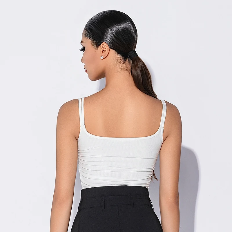 Nowa sukienka do tańca latynoamerykańskiego dla kobiet, kamizelka, spodnie, spódnica z rozcięciem, damskie ubrania do tańca latynoamerykańskiego, odzież treningowa, kostiumy do ćwiczeń DN21569