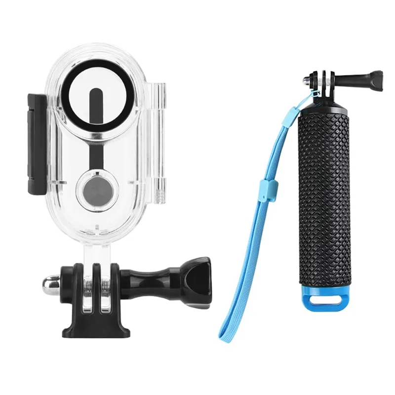 Casing Pelindung Tahan Air untuk Insta360 GO 3/3S Cangkang Pelindung Kamera Jempol Perumahan Selam dengan Batang Selam