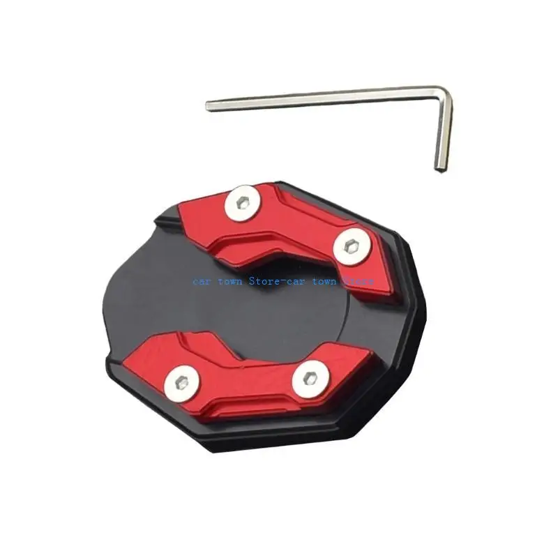 

RXJE Foot Side Stand Cover Enlarged Base Extension Accessories Motorbike Stands Pad