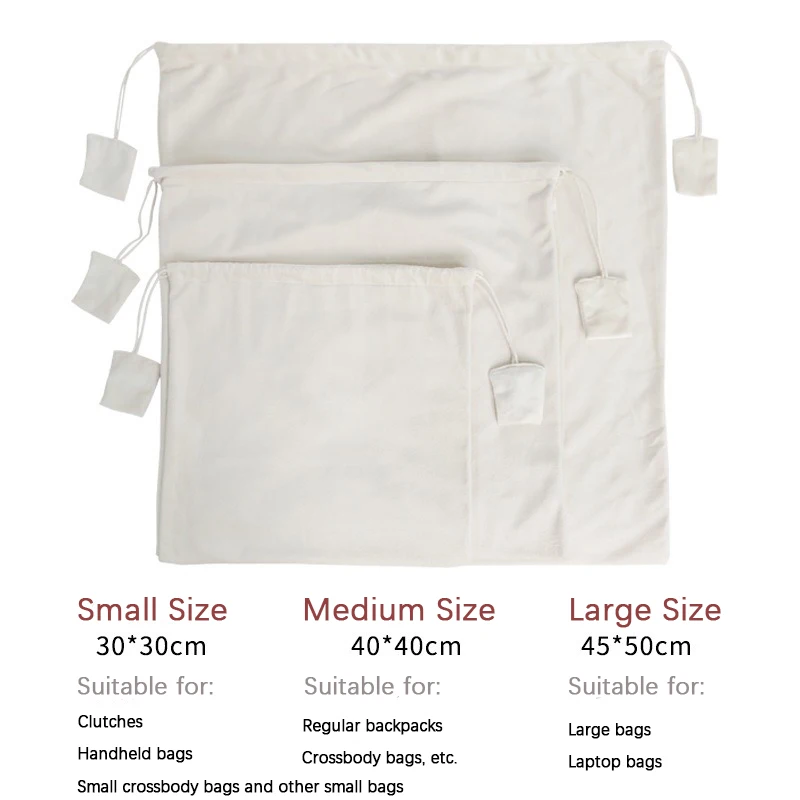 EverToner Colorful Suede Travel Drawstring Bag Soft Cloth Storage Bag Luxury Handbag Dust Storage Bag