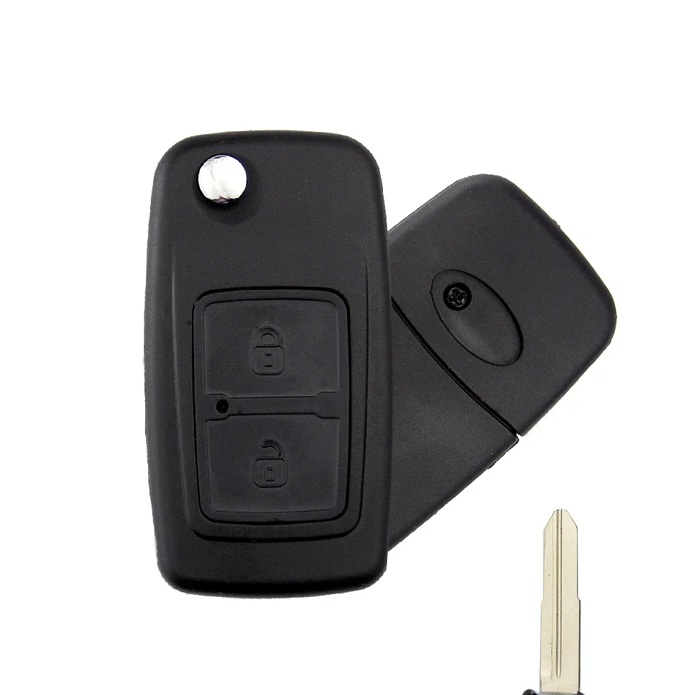 1Pcs 2 Buttons Modified Remote Key Shell Car Key Case with Uncut Blade Blank For CHERY A5 FULWIN TIGGO E5 A1 COWIN EASTER