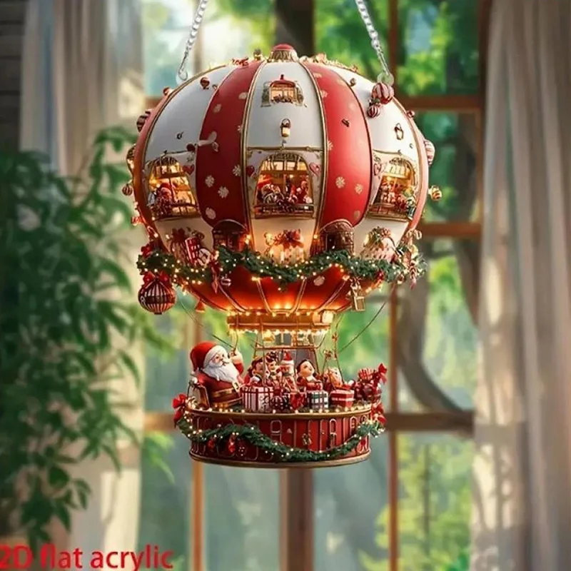 10 قطعة سانتا كلوز قلادة خشبية شجرة عيد الميلاد حلي معلقة عيد الميلاد الديكور للمنزل نافيداد 2026 هدية السنة الجديدة #4