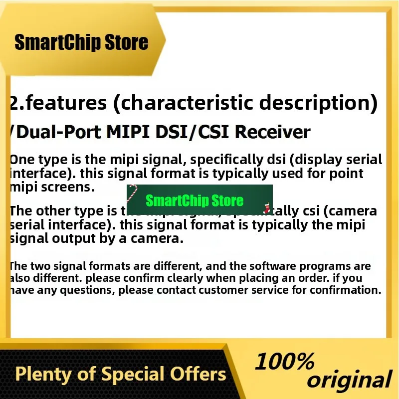 SmCpMIPI To HDMI 2.0 Converter Board 4K 2K 1080P Multi-Resolution Signal Adapter Module