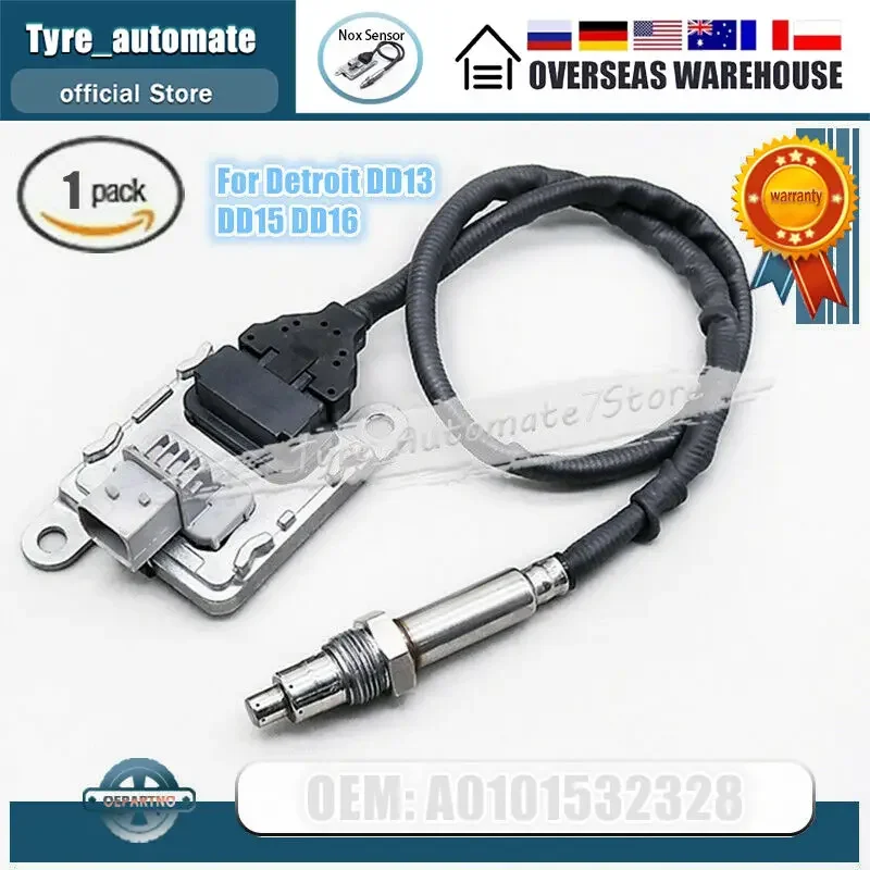

New Nitrogen Oxide Sensor NOx For DETROIT DIESEL DD13 DD15 DD16 Engine Outlet A0101532328