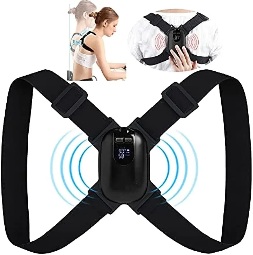 Intelligent Posture Reminder Belt, Breathable Wearable Smart Posture Trainer, Vibration Prompt Posture Aid to Keep Upright