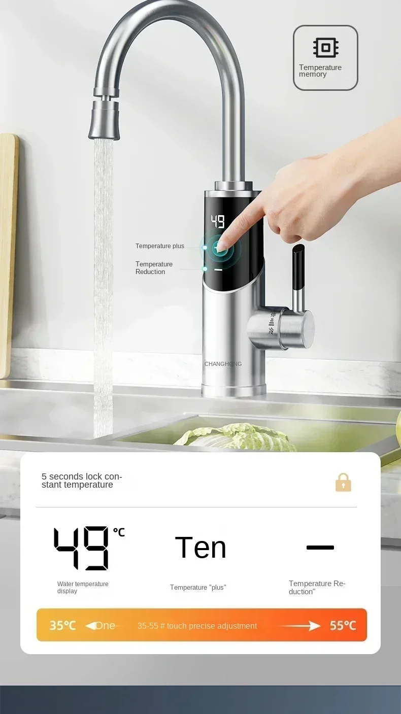 220V Kitchen Aid Water Heater – Enjoy Hot Water Anytime, Anywhere with Changhong's Instant Heat Faucet