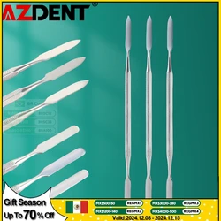 AZDENT-Espátula De Mistura De Aço Inoxidável, Ferramenta Spatuler, Dental Color Stick, 3Pcs