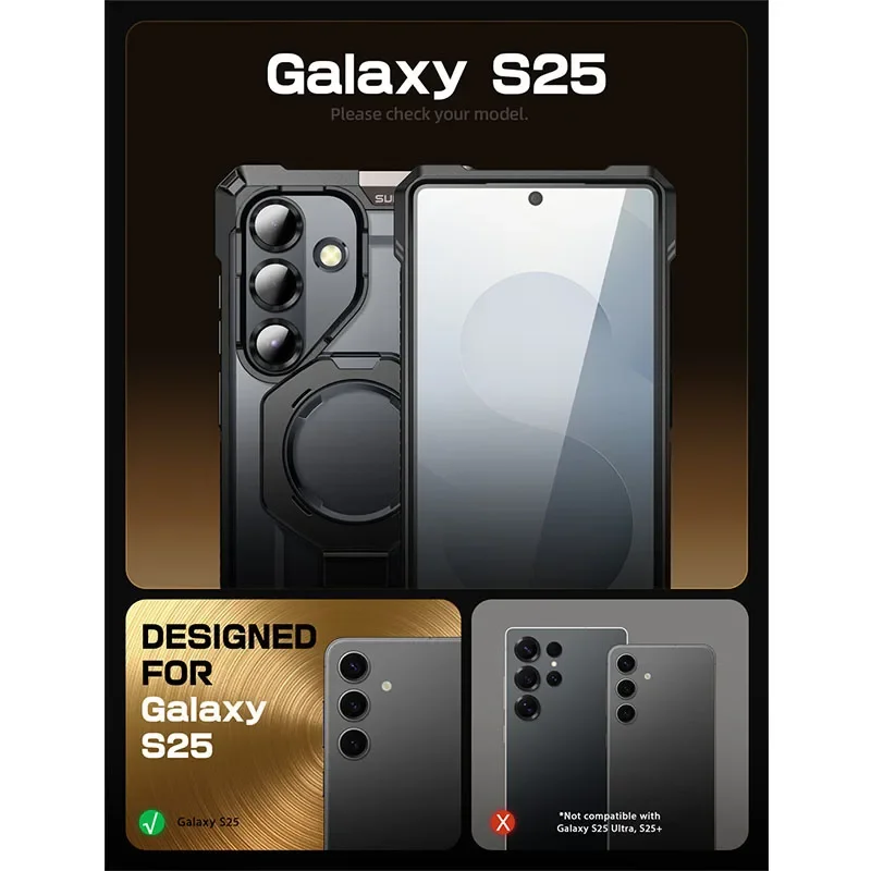 SUPCASE do Samsung Galaxy S25 Case 6,2 "UB Grip Heavy Duty, odporny na wstrząsy magnetyczny futerał na telefon kompatybilny z Wi — zdjęcie produktu 2