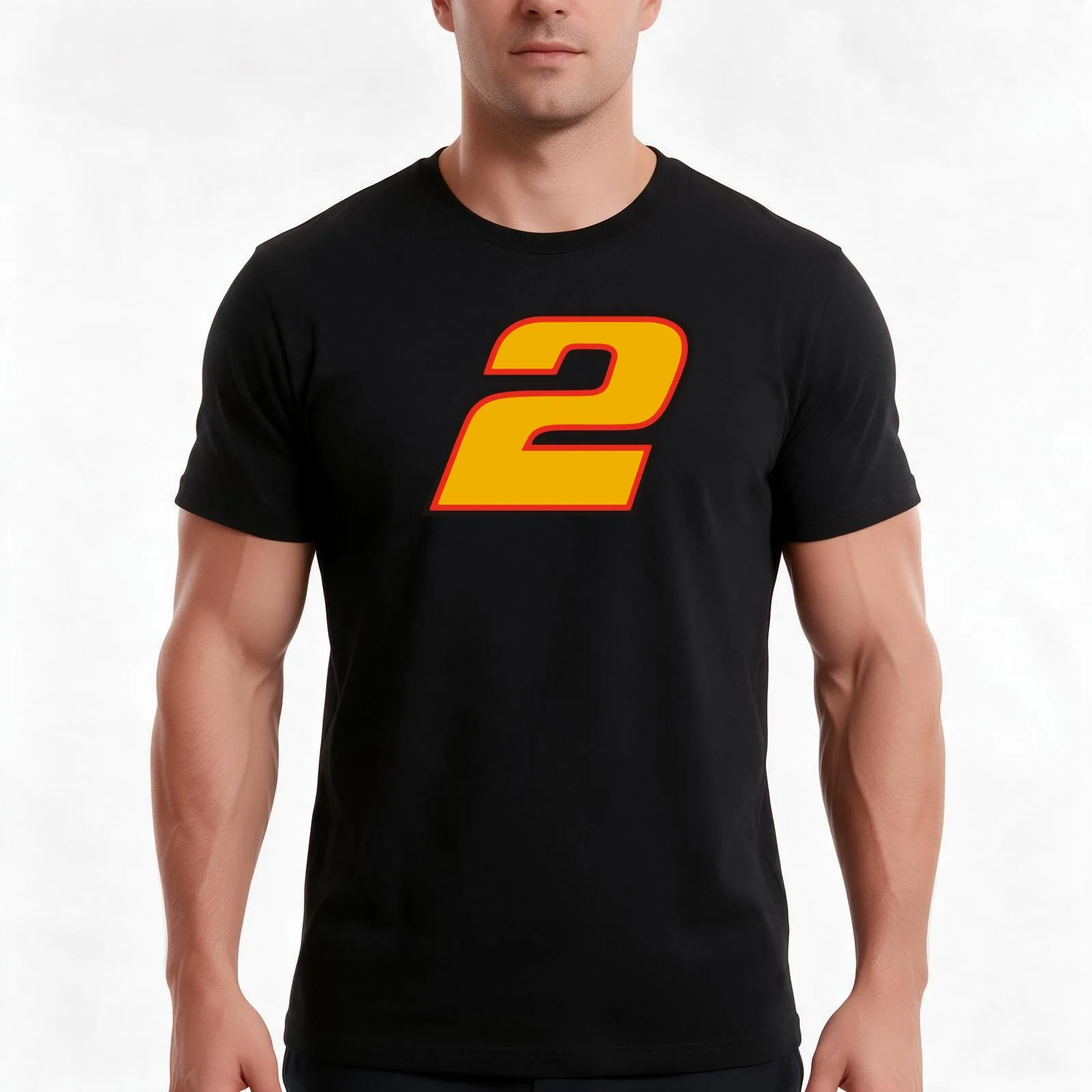 Rusty Wallace 2 T-Shirt, Summer Casual Cotton Tee, Oversized Streetwear Tops, Vintage Graphic Print, Loose Fit Short Sleeve