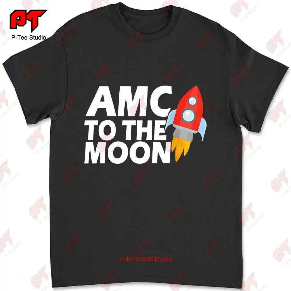 Amc To The Moon Rocket Stock Investor T-shirt LYUW