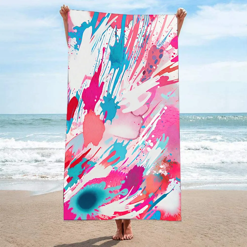 

Abstract Pattern Pink Large Beach Towel,spa,surf,swim,gym sports,Holiday Birthday gift,wholesale,free shipping