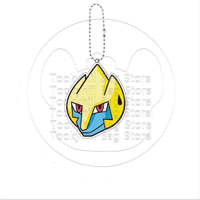 Q Version Pocket Monster Keychain Eevee Mewtwo Squirtle Jigglypuff Slowpoke Cartoon Characters Package Decor Bag Keyring Gift view 3