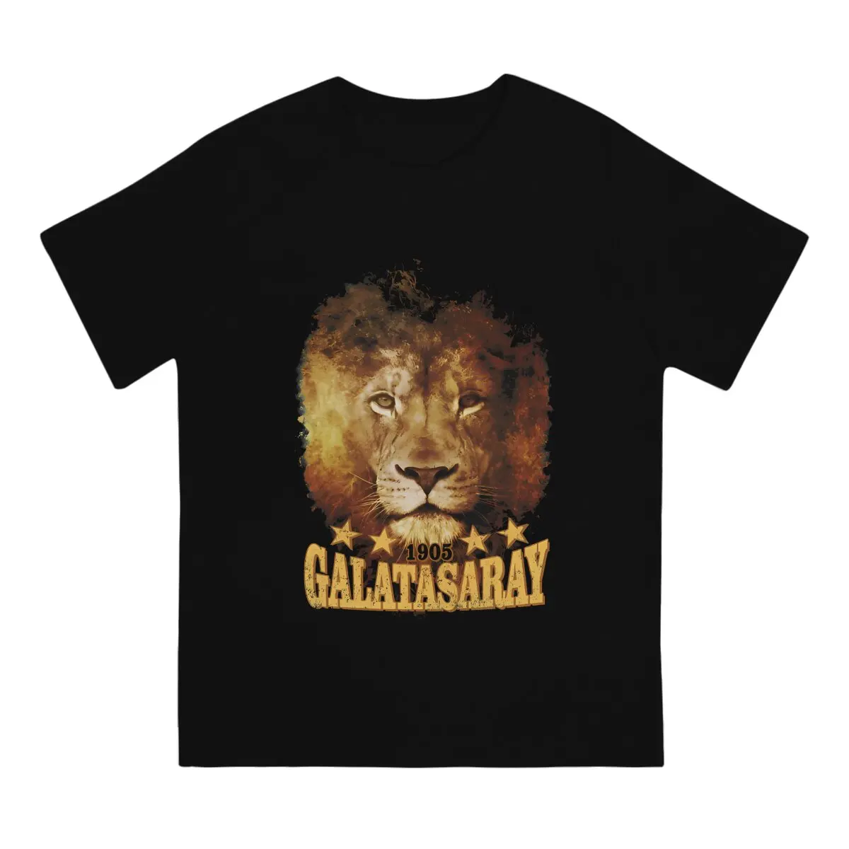 G-Galatasaray Newest TShirt for Men Lion 1905 4 Stars Round Neck Basic T Shirt Hip Hop Gift Clothes Streetwear