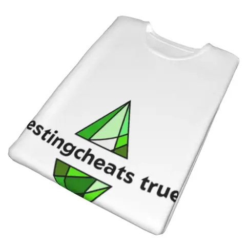 polyester The Sims 4 - Testingcheats True Plumbob T-Shirt Men's Classic T Shirt Men O-Neck Summer Shirts Tops