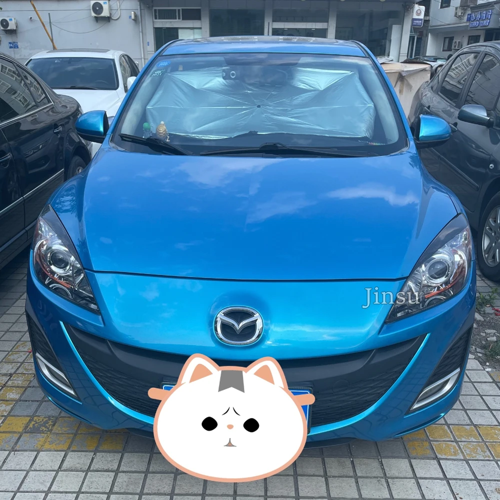 Fit For Mazda 3 2010 2011 2012 2013 Carbon Fiber Car Headlight Cover Eyebrows M3 Front Lamp Decorative Sticker Eyelids 2Pcs