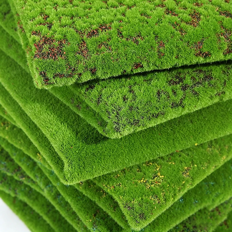 Decorative Fake Moss For Plant Pot, Clean Soil Cover, Beautiful Ornament For Succulent Bonsai And Household Green Plants view 2