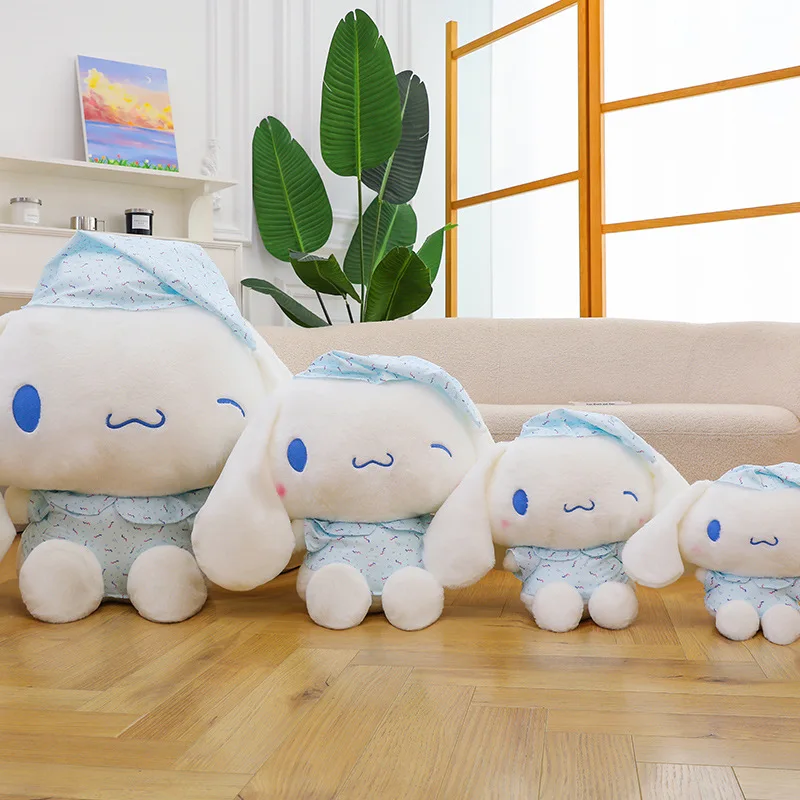 

Пижама с рисунком Cinnamoroll, плюшевая игрушка, мягкая кукла, сопровождающая подушка для сна, подушка для спины, детский подарок на день рождения