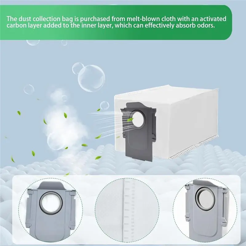 LICE-Replacement Parts For Roborock Qrevo Curve Robot Vacuum Attachments Main Brush Side Brush HEPA Filters Mop Cloth Dust Bags