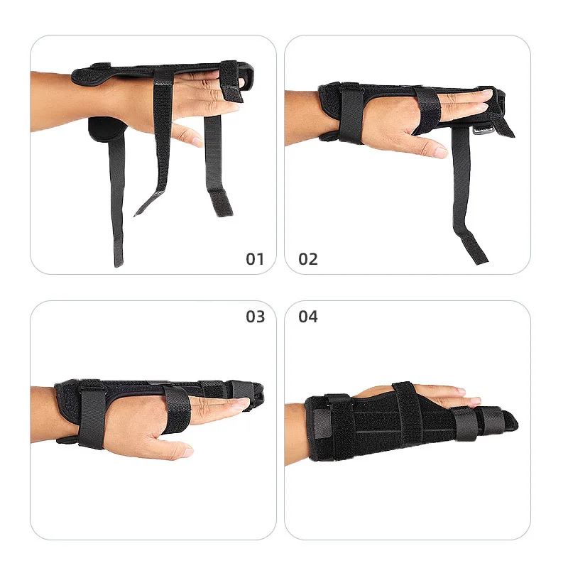 

2025 NEW Finger Brace Adjustable Splint Comfortable Hand Support Breathable Relief Stabilizer for Broken Fingers Hand Brace