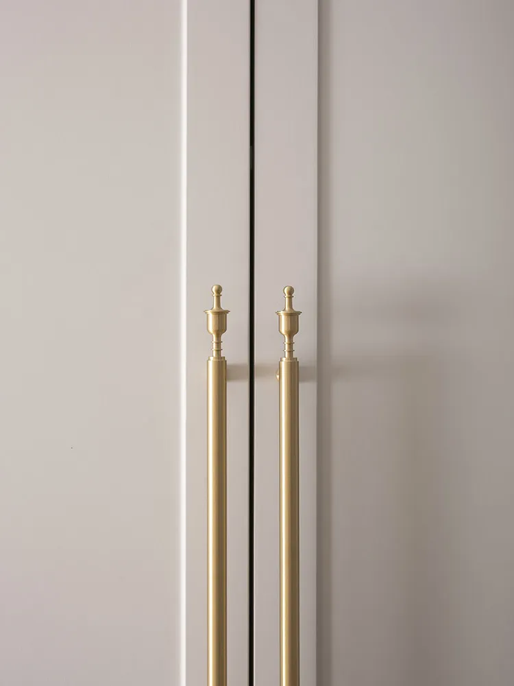 

SINNO Luxury Brass Drawer Handles & Knobs Set - Vintage Drawer Pulls with Decorative Knobs Classic Retro Furniture Hardware