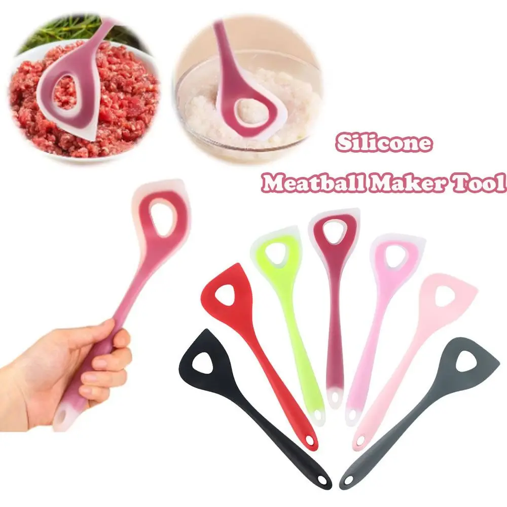 

Silicone Meatball Maker Tool Meatball Scoop Ball Maker Manual Fish Ball Spoon Kitchen Manual Meatball Press Spoon Kitchen Tools