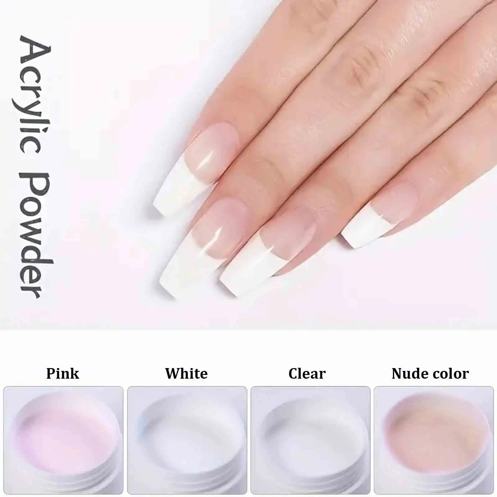 120g akrylpulver จนถึงเล็บ, เครื่องบดคริสตัล, udvidelig udskklbemiddel, diamant