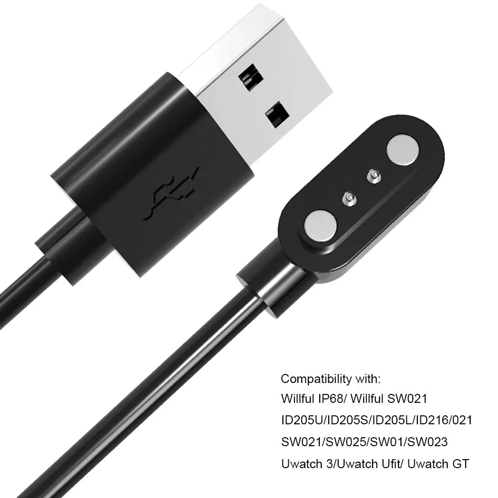 Аксессуары USB-док-станция для зарядки часов, шнур питания, сменный кабель для быстрого зарядного устройства для ID205U/Willful IP68 SW023//Uwatch 3