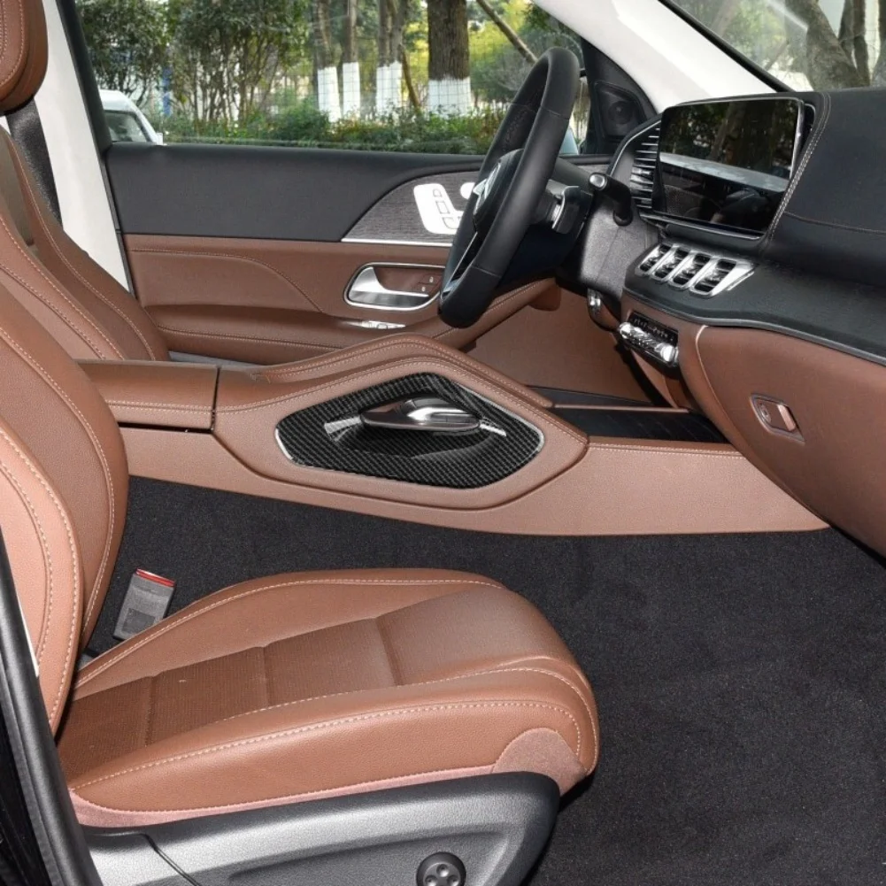 

Углеродное волокно ABS, подлокотник центральной консоли, боковая крышка, накладка для Mercedes Benz GLE GLS W167 V167 X167 2020-2023