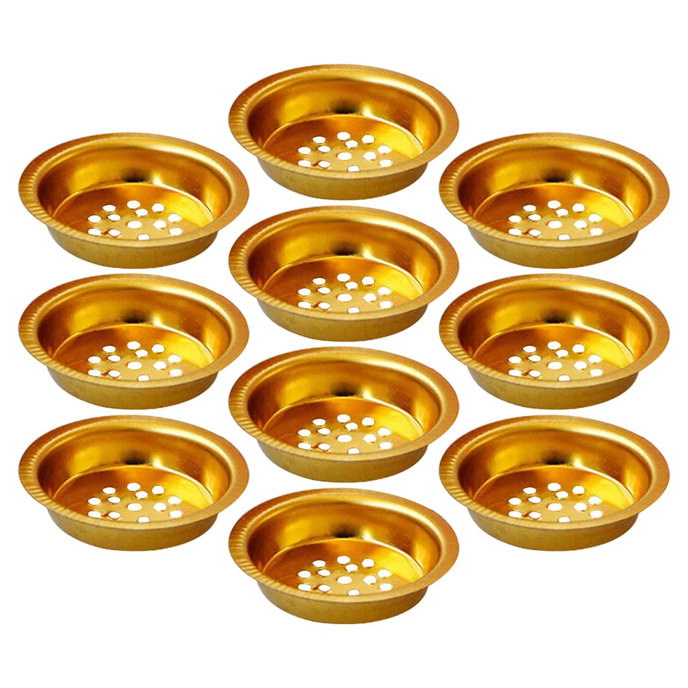 10Pcs Round Incense Burner Incense Stick Plate Tray Meditate Yoga aromatherapy Round Tray Charcoal Plate multiuse Incense Burner