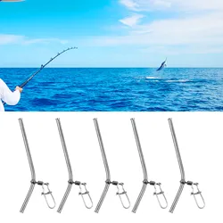 5pcs 5/7/9cm Small Style Brass Tube Fishing Tackle Anti-Tangle Feeder Boom Fishing Balance Connector Fish Accessories