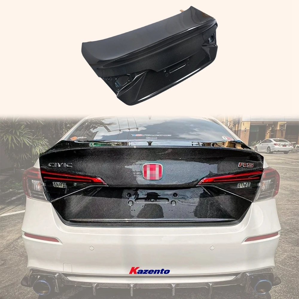 

For Honda Civic FE1 Sedan 2022-2024 DuckStyle Carbon Fiber Rear Trunk Boot Lid