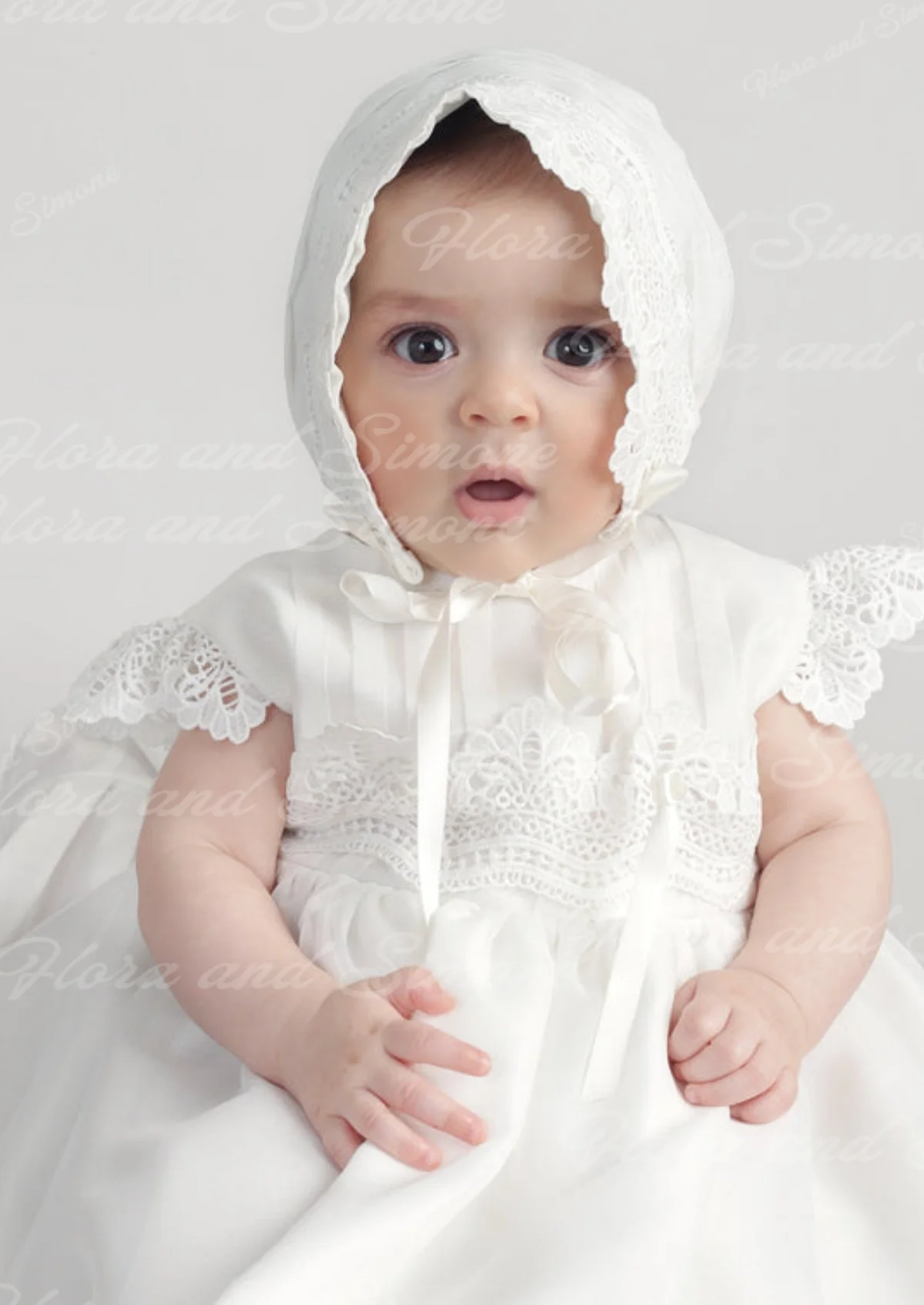 Customized Simple Cute baby Satin Lace Splicing Flower Girl Dresses For First Communion Wedding Ceremonies Holiday Celebrat