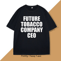 Funny Future Tobacco Tshirt High Quality Short Sleeves T-shirts Oversized Hip Hop Streetwear Men's Cotton T-shirt Man Clothing