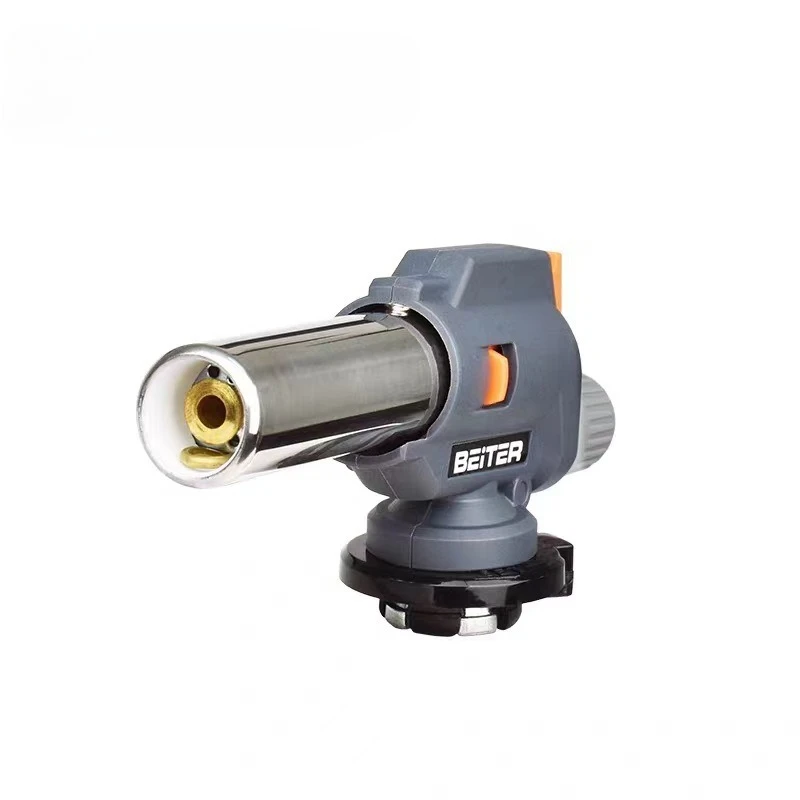 Spray gun head card-type liquefied gas tank flame burning pig hair baking welding igniter blowtorch household flame roasting gun