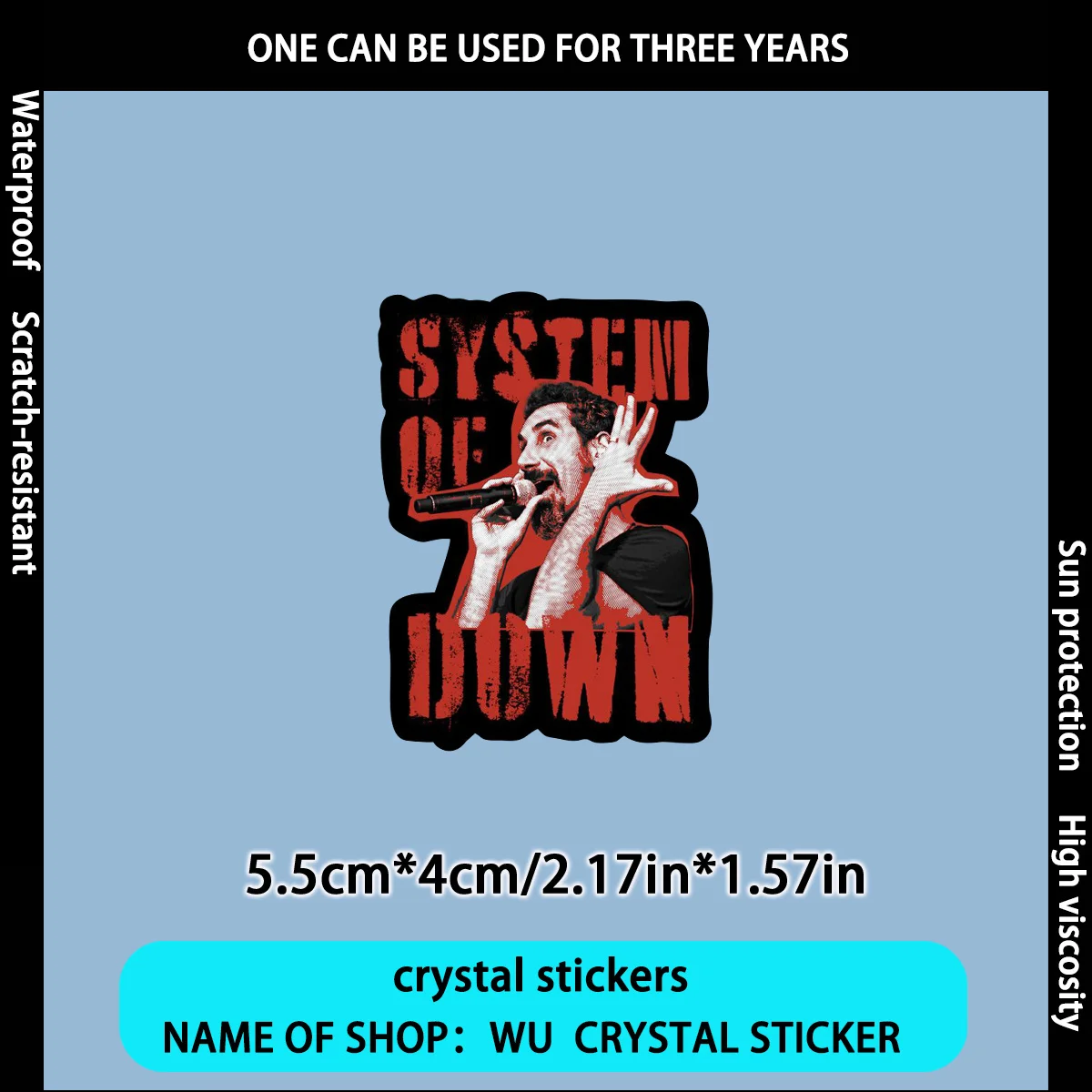 4Pcs System Lowering Stickers, Waterproof Decals for Motorcycle Car Tool Box
