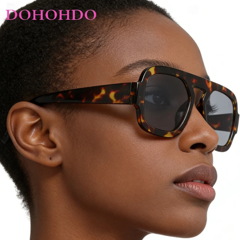 

Vintage Big Frame Square Women's Sunglasses 2026 Brand Designer Trend Men Classic Shades Driving Travel Sunglasses Ladies UV400