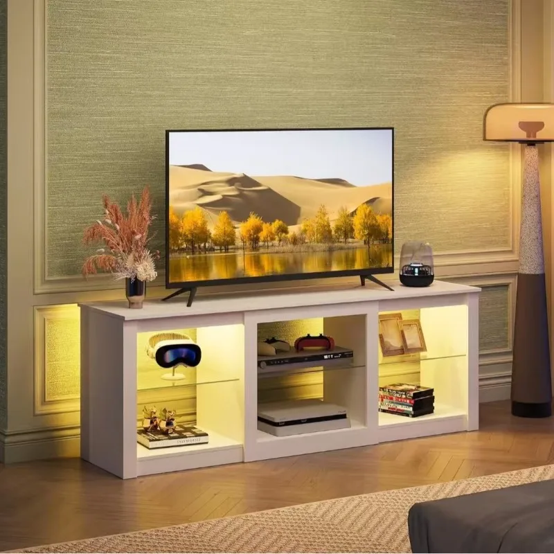 Cross-border E-commerce Foreign Trade TV Cabinet for 65 Inch TV, Modern Entertainment Center Design,