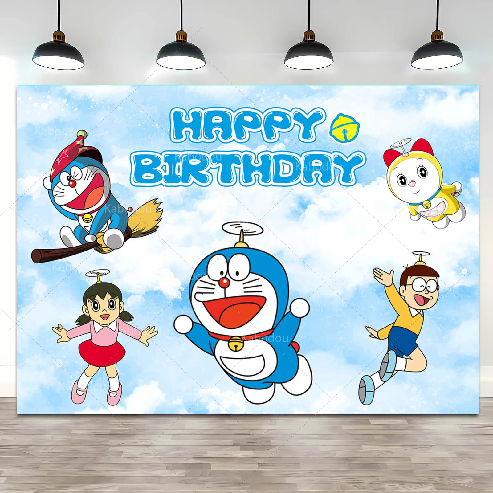 خلفية حفلة قطة زرقاء عبقور ، خلفية صورة ، صورة جيب سحرية ، ديكور لافتة ، عيد ميلاد ، أطفال ، طفل ، دش طفل